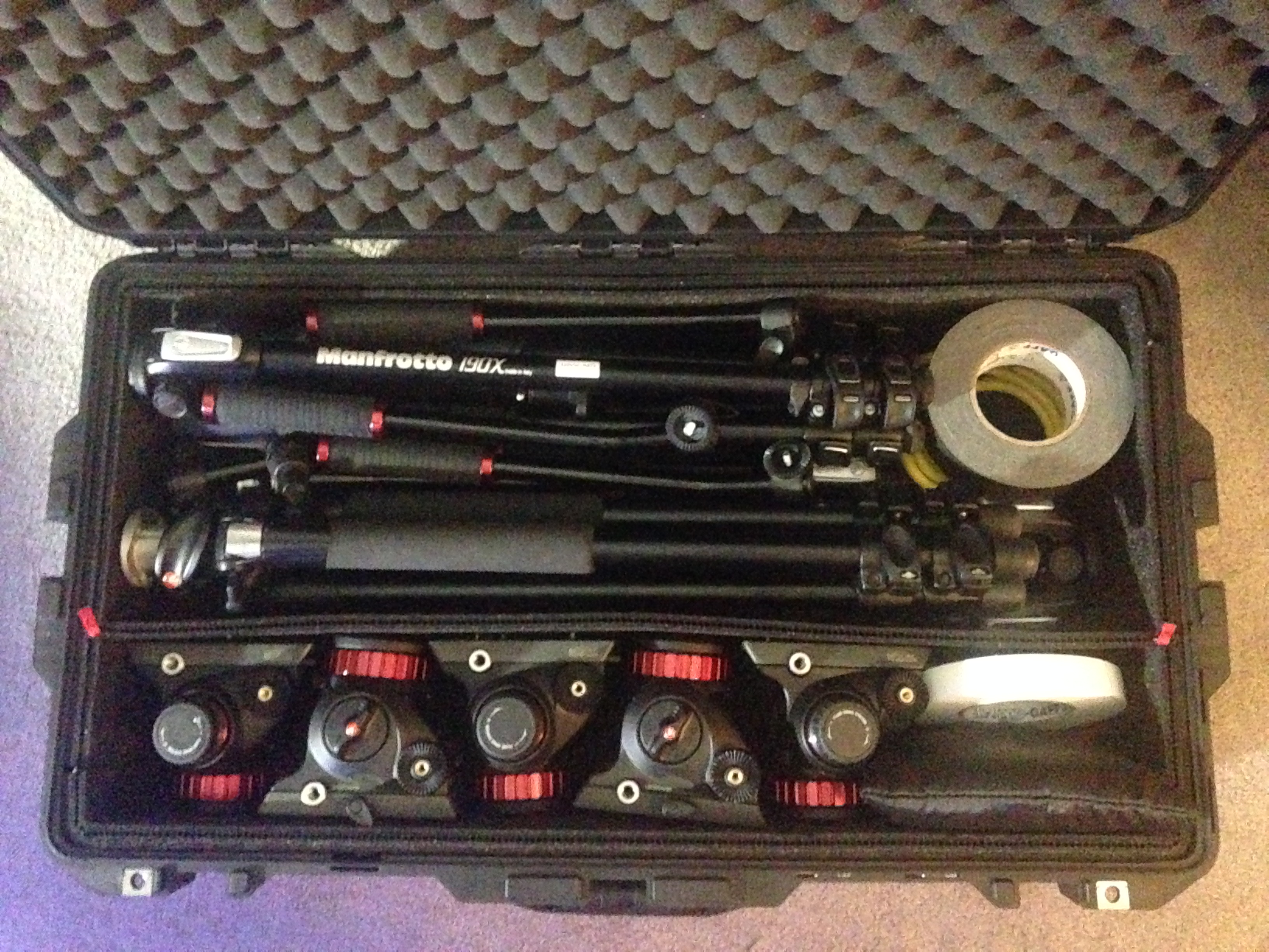 Tripods packed like a Tetris puzzle